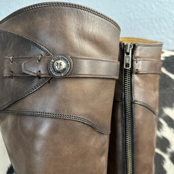 FRYE • Molly Button Tall Riding Boots - Picture 6 of 8